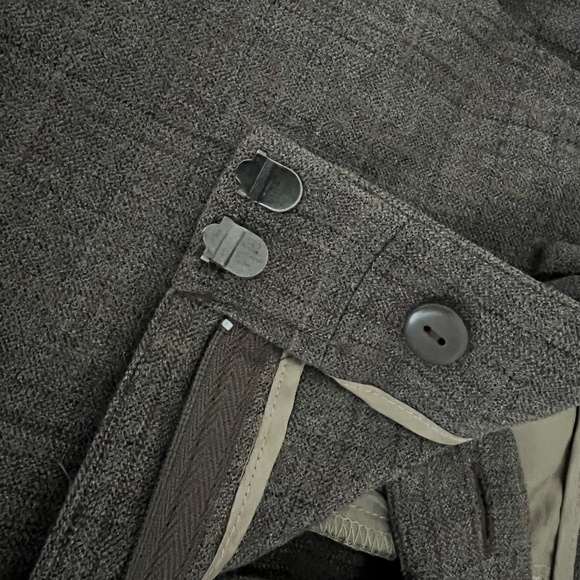 Loft Julie fit pants brown plaid size 6p petite - Picture 6 of 9